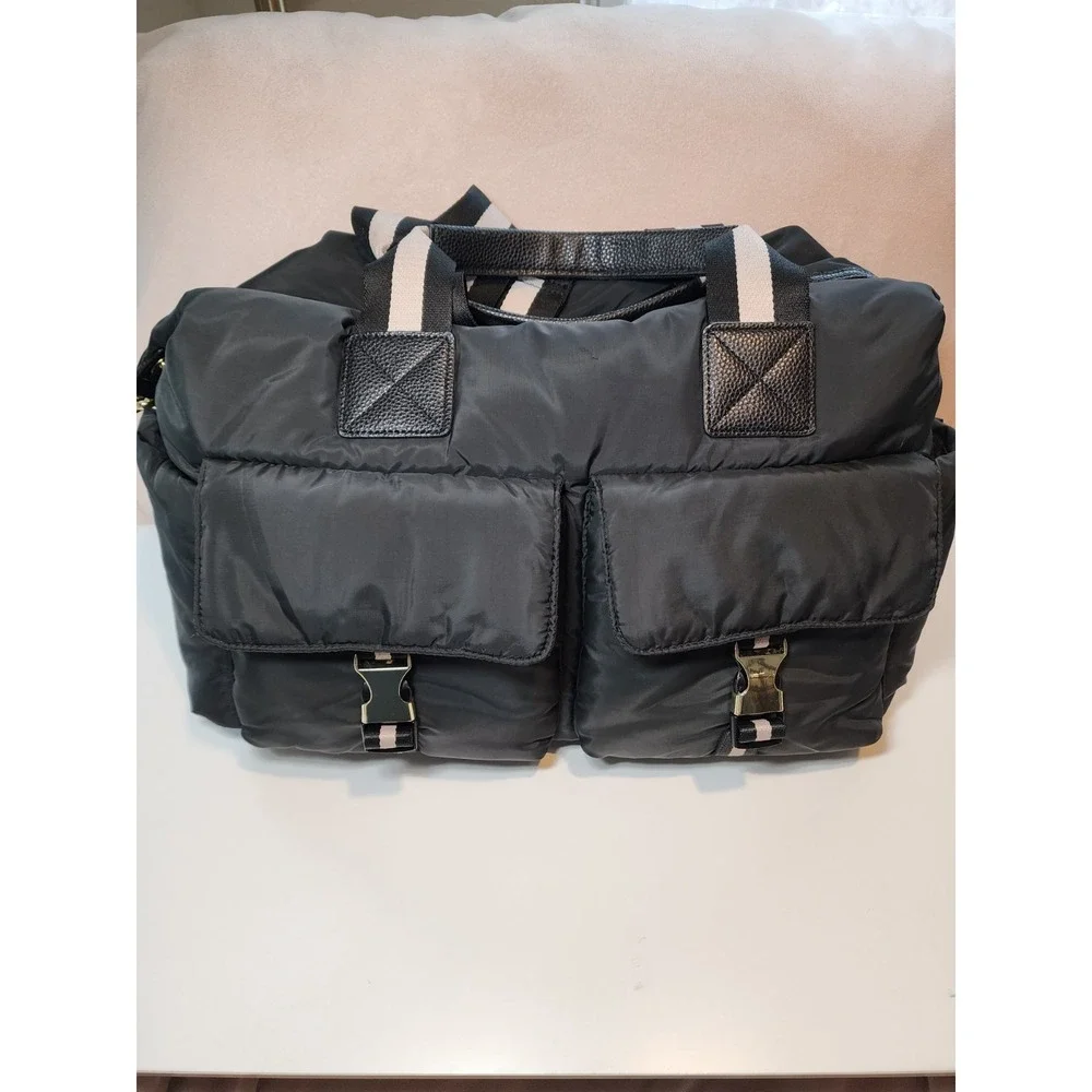 Tommy‎ Bahama Black Duffle Weekender Tote Bag Padded Travel Gym